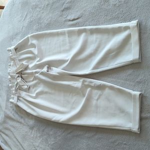 White Pants with Tie